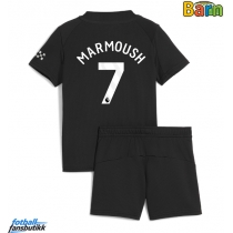 Manchester City Omar Marmoush #7 Bortedraktsett Barn 2025-26 Kortermet (+ Korte bukser)